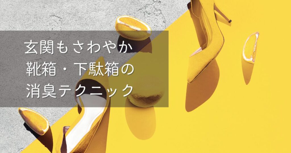 玄関もさわやか 靴箱・下駄箱の消臭テクニック